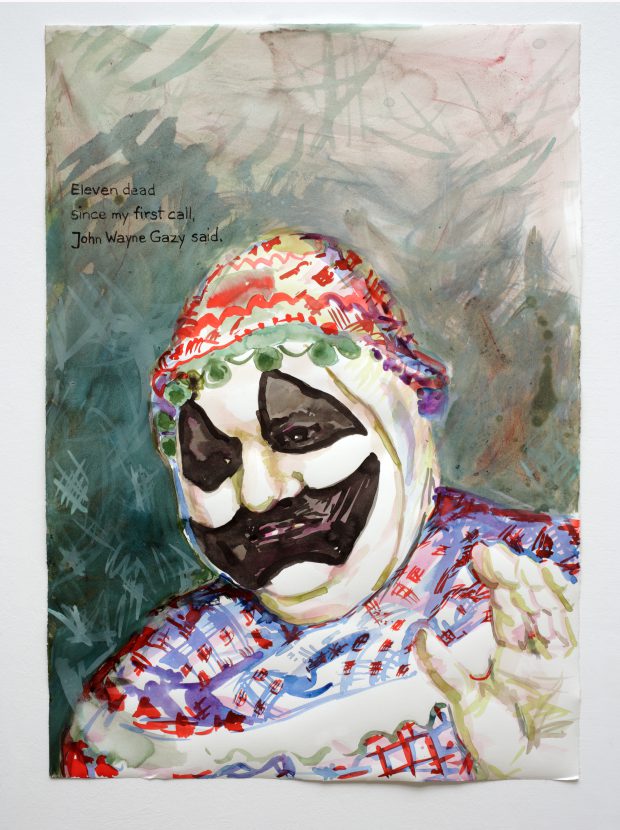 Cony Theis, Eleven Dead (John Wayne Gacy), 2013, Chin. Tusche, Bütten, 53,5 x 76 cm