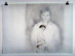 Cony-Theis-Künstlerkosmos-Paula-Modersohn-Becker-Yves-Klein-2005-2007-30x42cm-chin.-Tische-Öl-Transparentpapier
