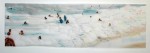 Cony Theis, Strandleben, Panorama 2, 2008, Chin. Tusche, Oel, Transparentpapier, 45 x 153 cm