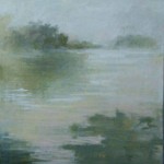 Cris Pink, Niebla sobre agua, 2013, Öl auf Leinwand,  70x70 cm
