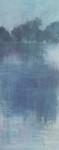 Cris Pink, Rodeando el lago I, 2013, Öl auf Leinwand,  100x40 cm