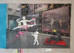 Enfants Terribles, Ein Hoch auf, 2014, Inkjet Druck auf Recycling Papier, Zeichnung, Collage, 72 x 72 cm