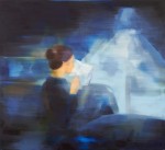 Barbara Petzold, nachtlicht, 2016, 110 x 120 cm, Öl auf Nessel