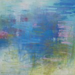 Cris Pink, Meer wie Blau, 2015, Öl auf Leinwand, 130 x 130 cm