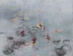 Cris Pink, Magie Solitaire, 2019, Öl auf Leinwand, 116 x  90 cm