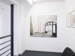 Galerieansicht Empore mitRoom II, 2018, Öl auf Leinwand, 114x140cm