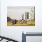 Thomas Kälberloh, City Hof, 2020, Mixed Media auf Print, 80 x 110 cm