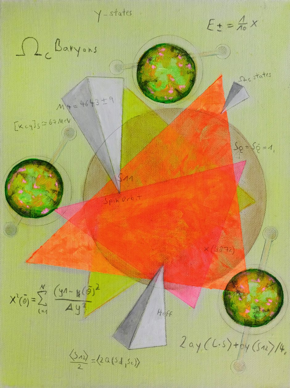 Manfred Eichhorn, splitting_function, 30 x 40 cm, Acryl und Ölfarbe auf Leinwand, 2020