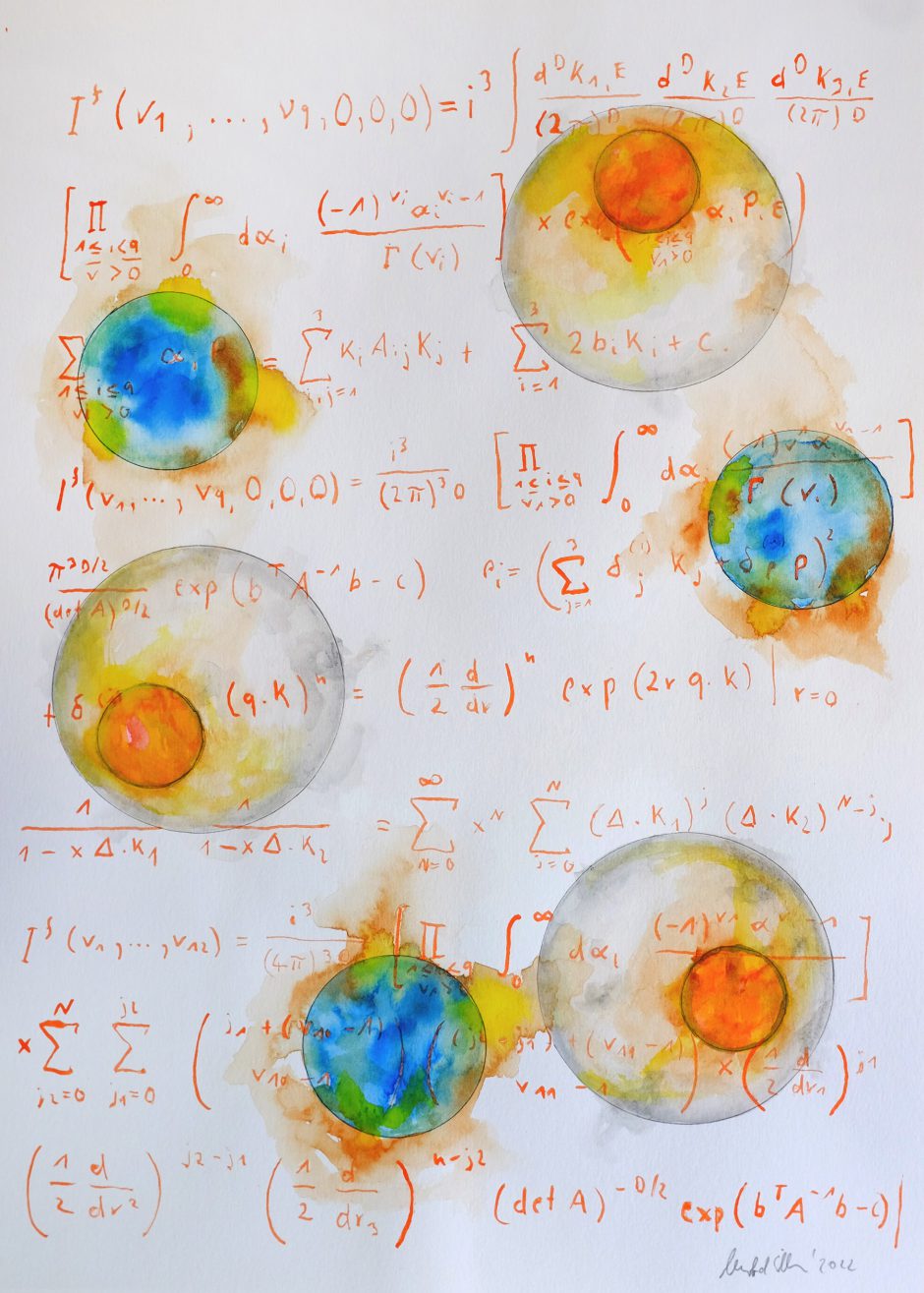 Manfred Eichhorn, transitorische_systeme 1, 30 x 42 cm, Wasserfarbe auf Papier, 2020
