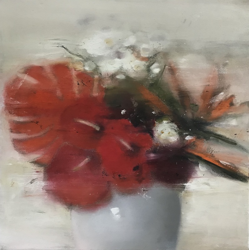 Flowers II, 2023, Öl auf Leinwand, 50 x 50 cm