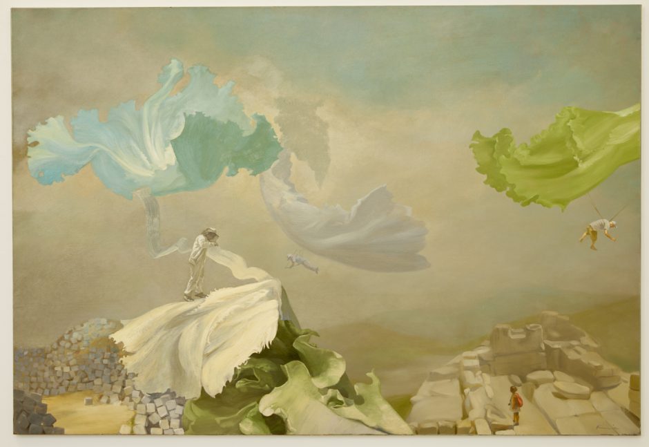 Ivan Kostolov, Fly, 2015, Öl auf Leinwand, 150 x 220 cm