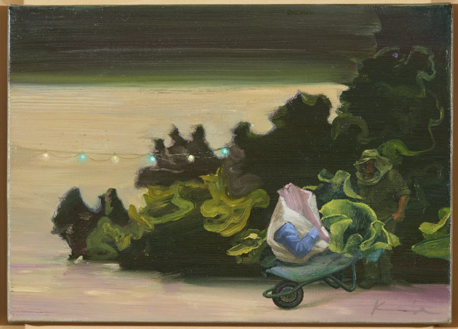 Ivan Kostolov, Lettuce and Honey, 2015, Öl auf Leinwand, 30 x 40 cm
