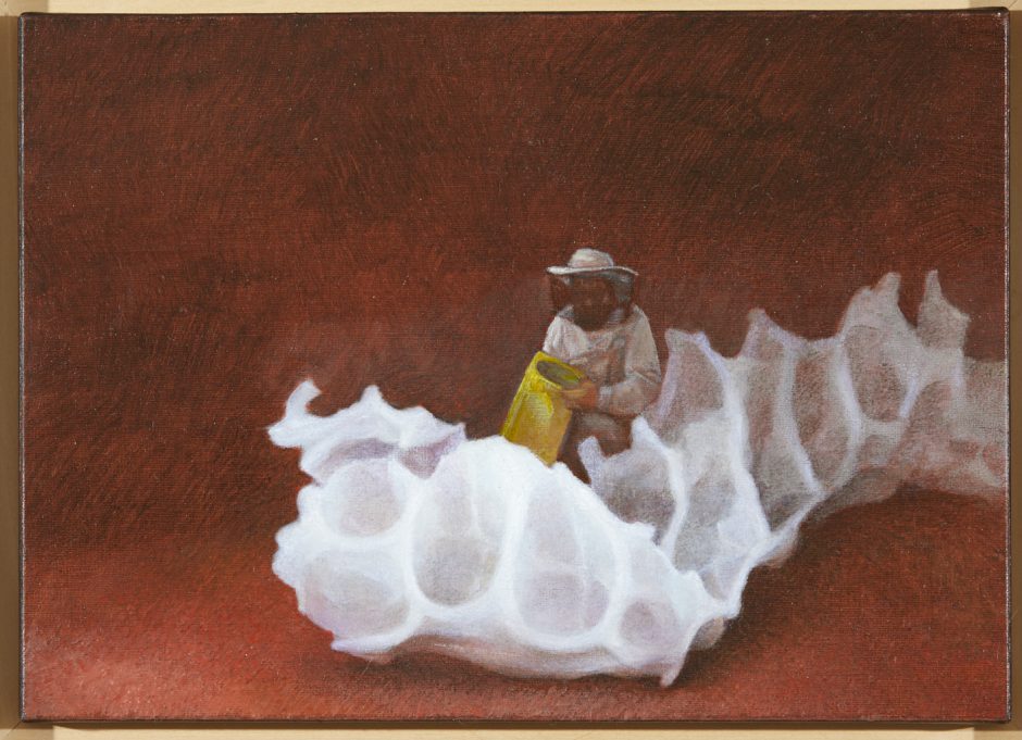 Ivan Kostolov, o.T., 2023, Öl auf Leinand, 25 x 30 cm