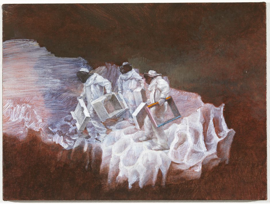 Ivan Kostolov, o.T., 2021, Öl auf Leinand, 30 x 40 cm