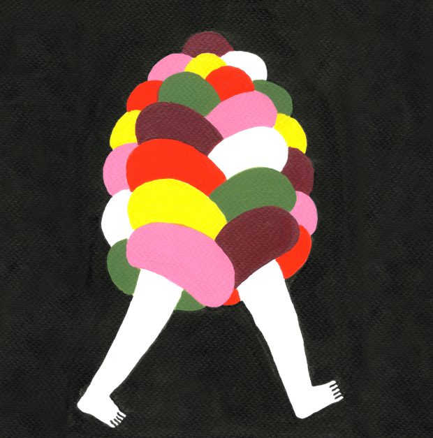 Julien Roux, Color Icon 5, 2015, Tinte, Acryl, 15 x 23 cm