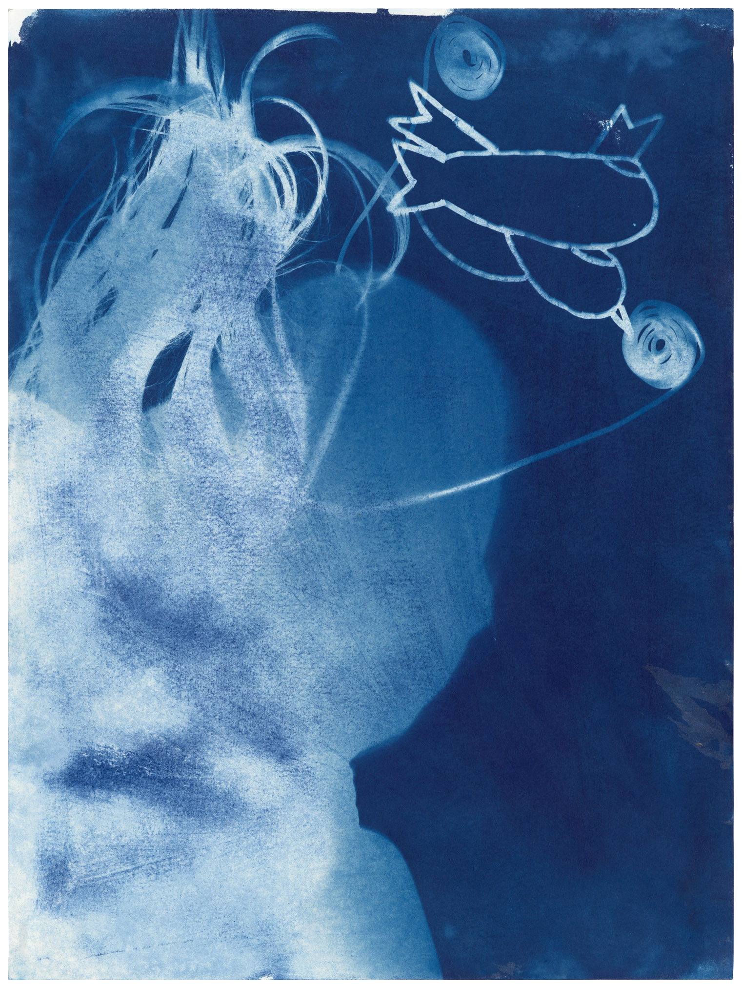 Blue I, 2022, Cyanotypie, je 56 x 41 cm