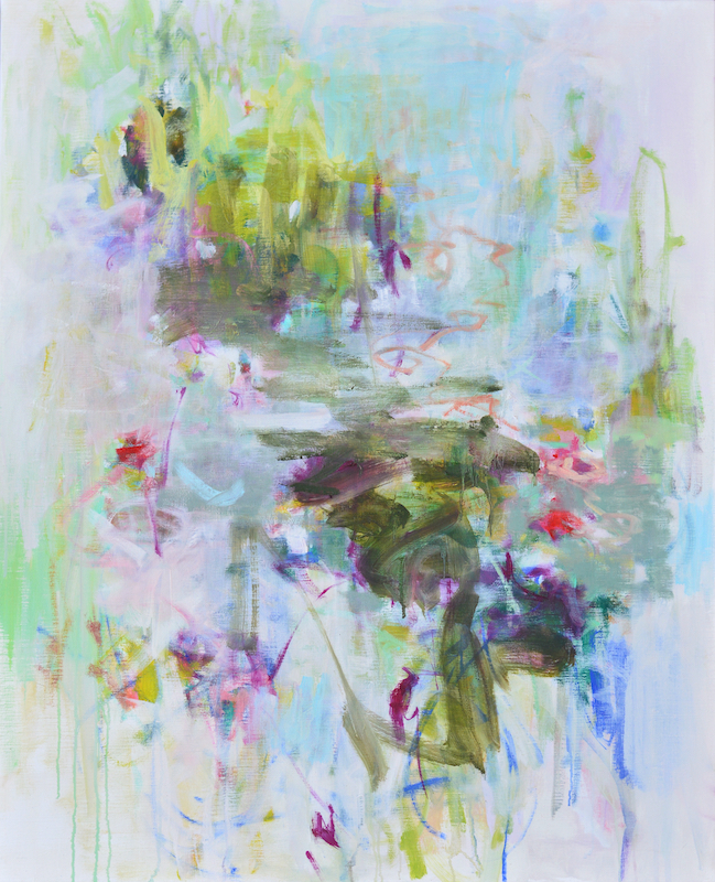 Cris Pink, Hadiqa, 2021, Öl auf Leinwand, 100 x 81 cm