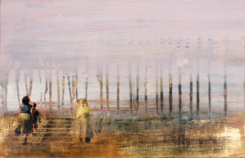 Thomas Kälberloh, Gruppe 2, 2024, Mixed Media auf Print, 27 x 42 cm