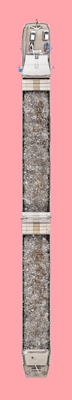 Schiff Nr. 33, 2025, AP I/III, 170 x 31 cm