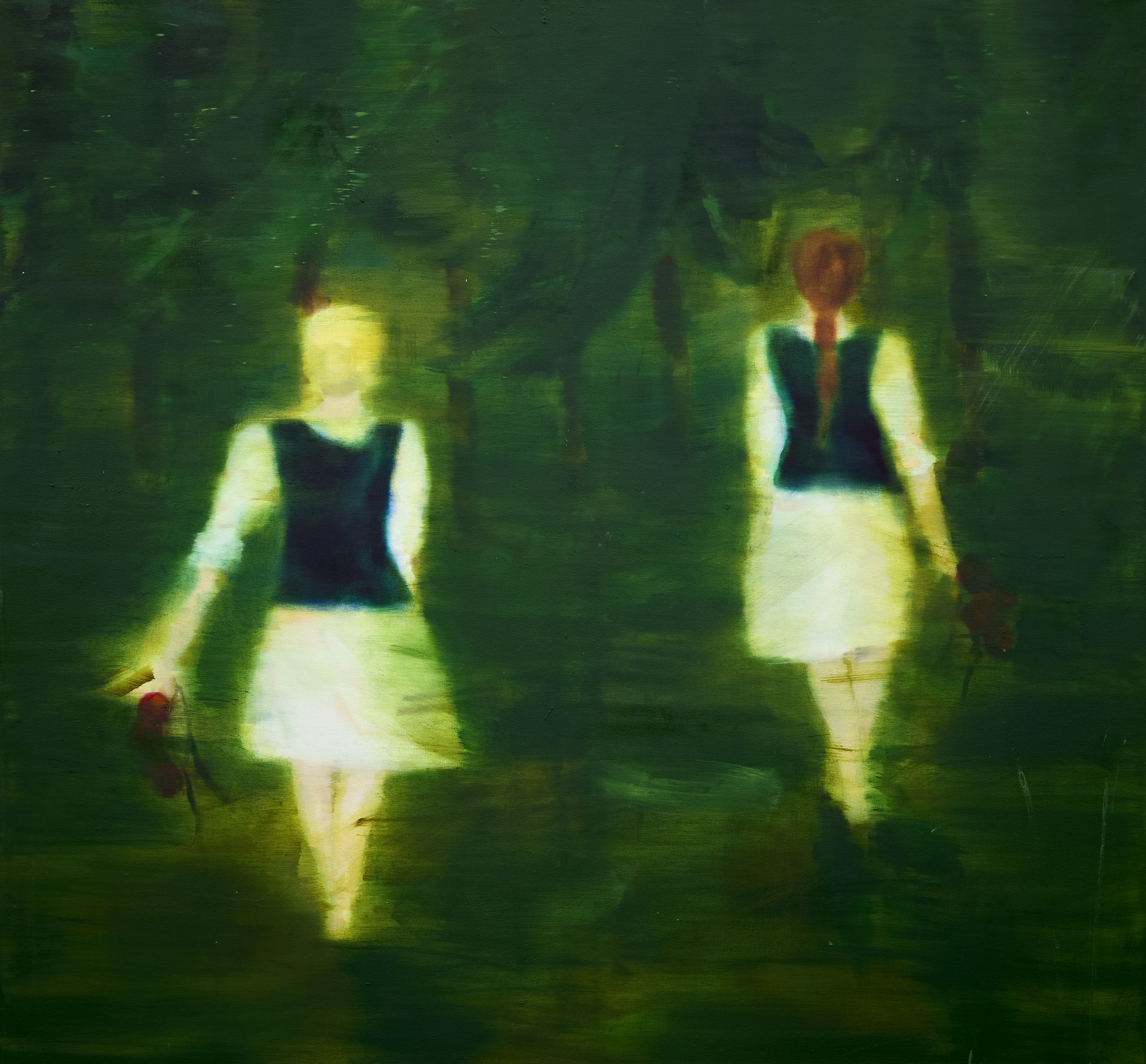 Barbara Petzold, Der Schwarzwald kann mich mal, 2021, Öl auf Leinwand, 134 x 145 cm