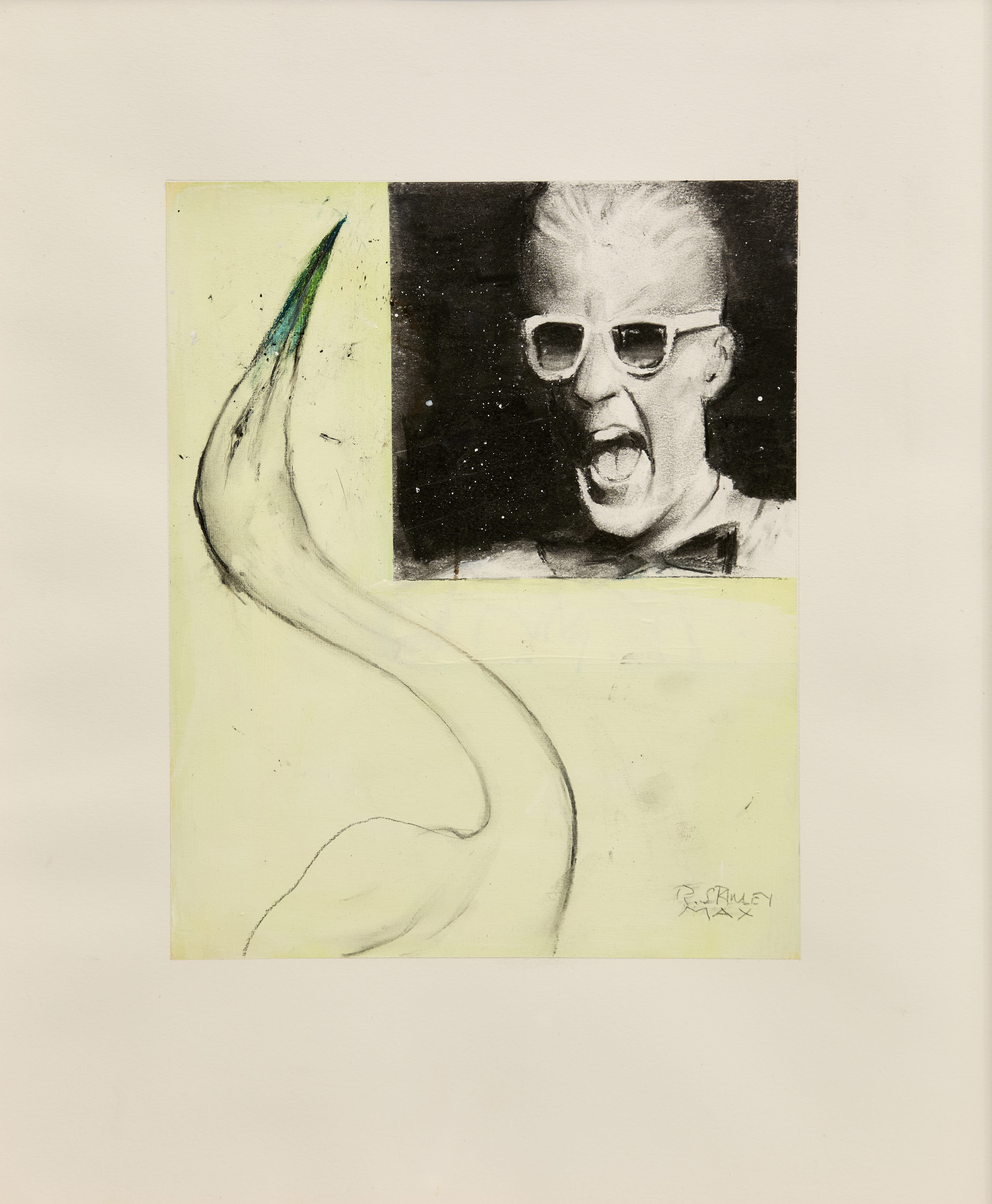 Ransome Stanley, o. T., 2025, Mischtechnik auf Papier, 60 x 50 cm