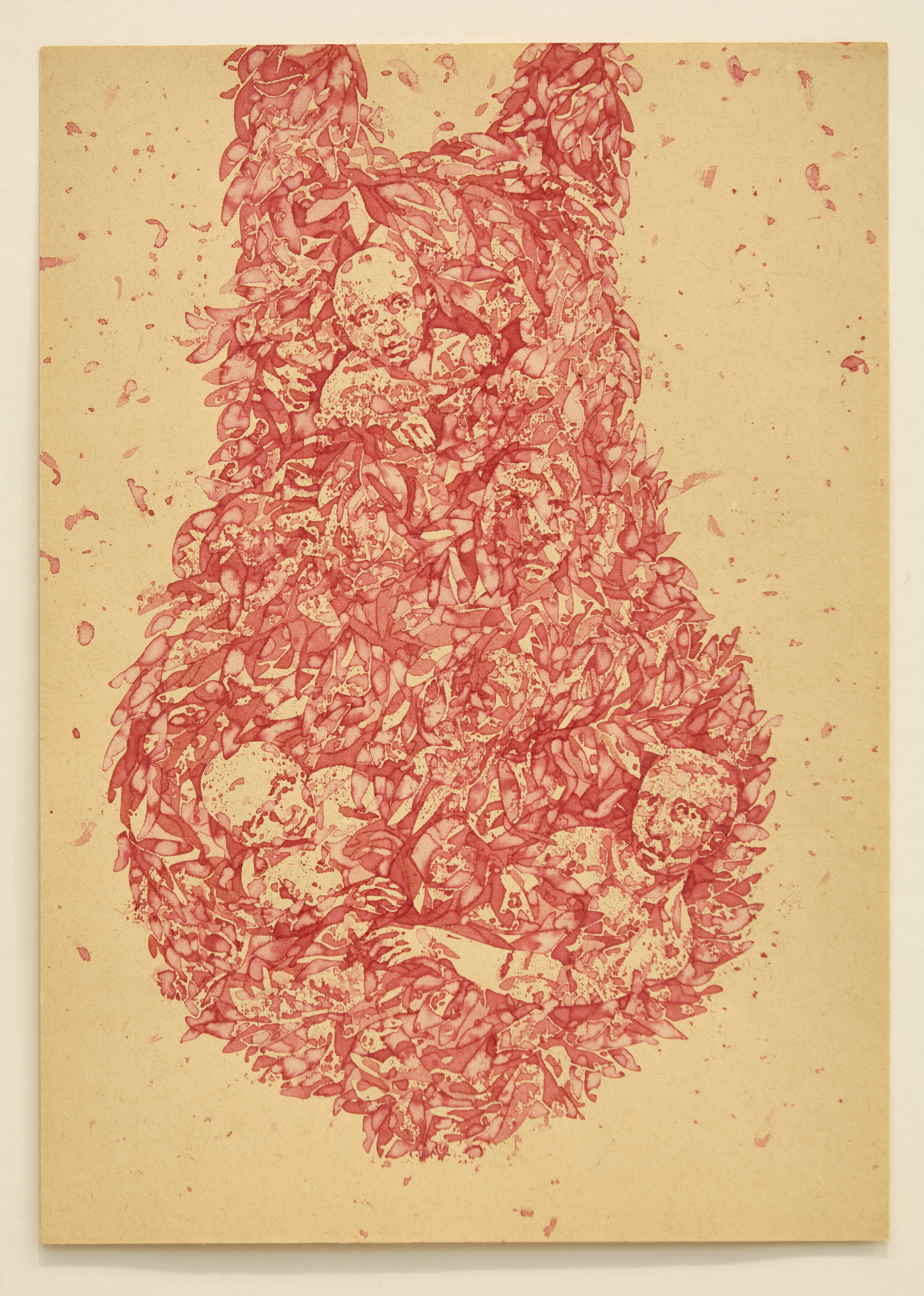 Bea Emsbach, Nest, 2009, Tinten Aquarell, 21,1 x 29,1 cm